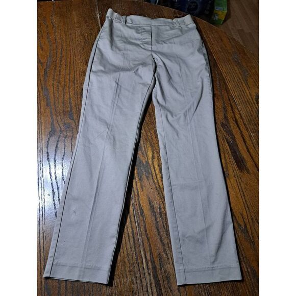 Size 6 H&M Elastic Waist Tan Khaki Pull On Pants - Picture 1 of 6